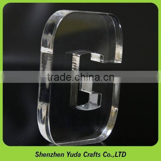 laser engraved acrylic clear letter blocks wholesale price solid high transparent cutting acrylic blocks