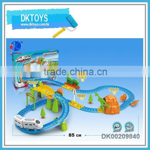Popular plastic BO railway train set for kids