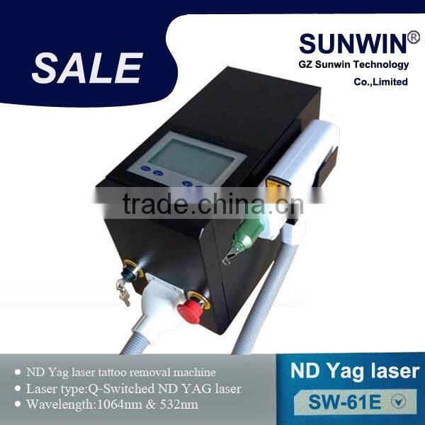 Portable q switched nd yag laser tattoo removal SW-61E