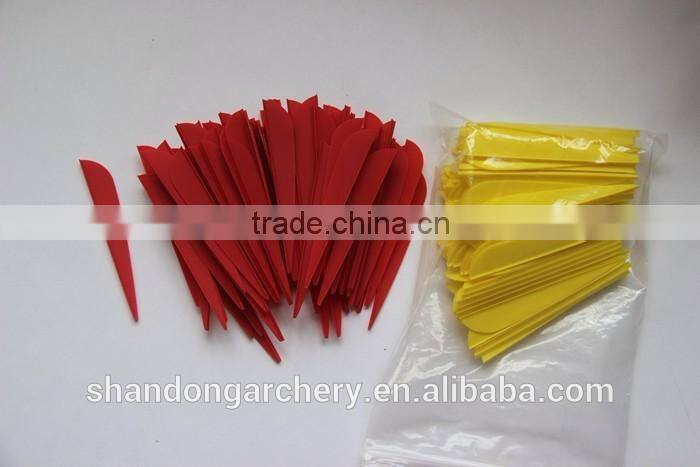 Fletching feather vane 3 inch for carbon fiberglass aluminum arrow