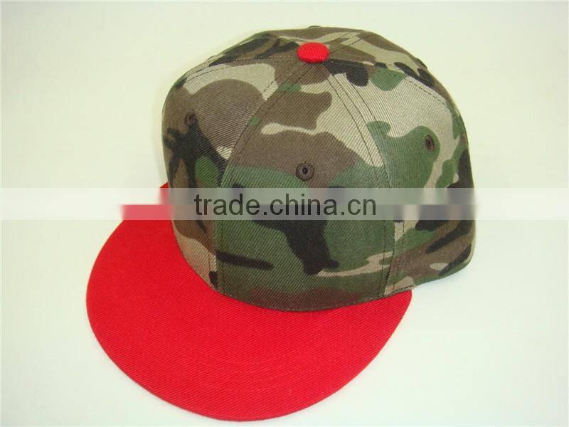 Advanced equipments made customized embrodiery cheap black flat visor cap hat