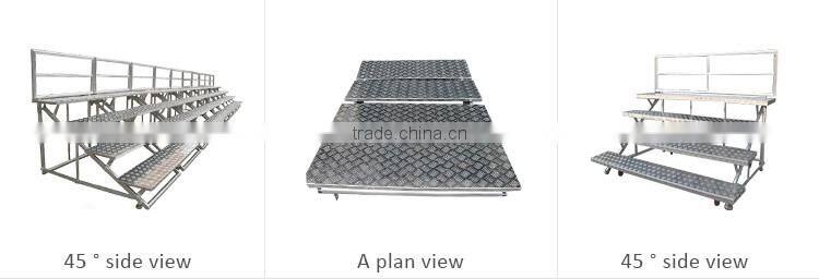 Used with the device portable choral risers stages