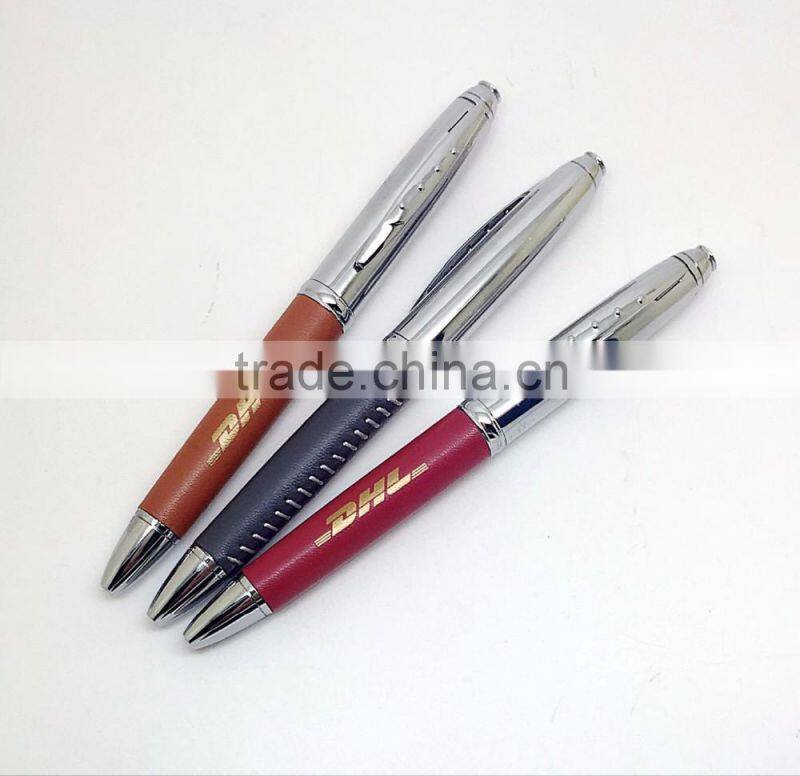 Promotion classical leather business office stationery men gift sets