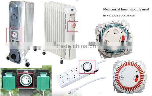 Electro mechanical timer clock with 30 minutes interval