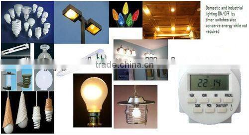 FM11 LCD display digital timer with 24 ON/OFF program