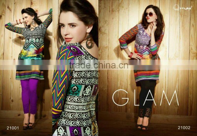 Indian Chikan Kurti Tunic Tops