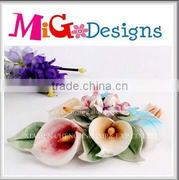 Wholesale Customized OEM Decor Art Gift Ceramic Lovely Wedding Artificial Flower