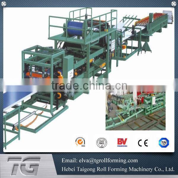 Most popular new design roll forming machine for sandwich panel sheet