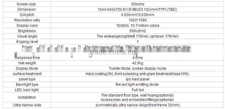 55 inches interactive intelligent touch all in one panel