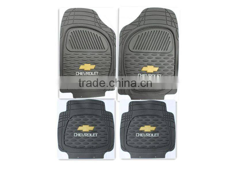 customized fashion patterned anti slip car floor mats with car logo