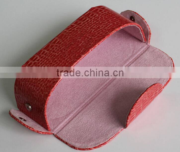 High quality cheap floding PU myopic lens bags