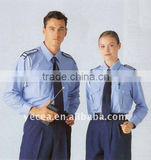 HOT tailored 100%cotton security uniform (OEM)