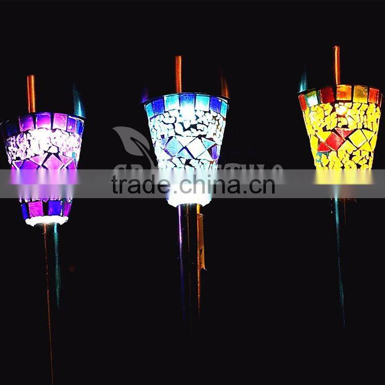 led the lamp Stainless Steel lawn light, solar garden lamp led, Mosaic Border outdoor lamp