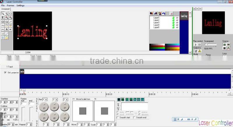 1W RGB 25kpps SD Card ILDA Animation Laser Light