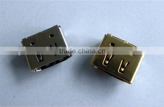 HDMI 19P female smt DIP gold-plated connector