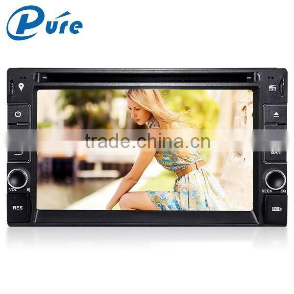 Universal Android4.4.4 OS 6.2 " 2 din car multimedia player with gps navigation system car dvd player
