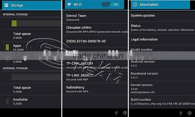 A76 Elite edition Android 4.0+1.0Ghz CPU+512MB+8GB tablet