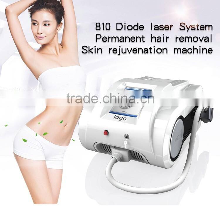 Big spot size portable diode laser 810 hair removal machine/ laser hair removal machine