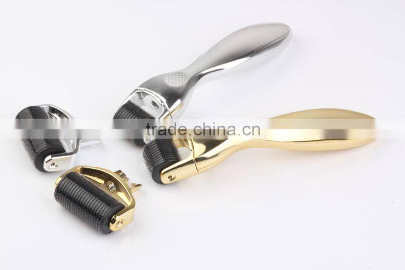 2016 hot 1200 needles body roller 3in1 derma cosmetic roller kit for dermatology