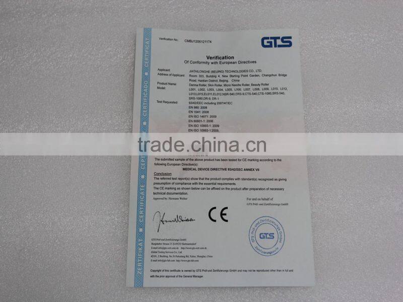 Microneedles BIO 540 needle derma roller with replaceable head cts-540