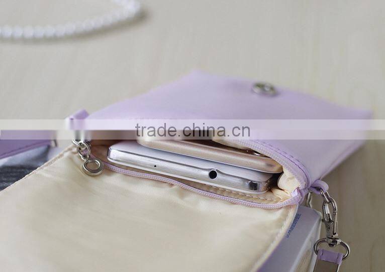 Smooth custom Leather mobile Phone Bag, High Quality mobile Phone Bag, Leather Purse Shoulder mobile phone Bag