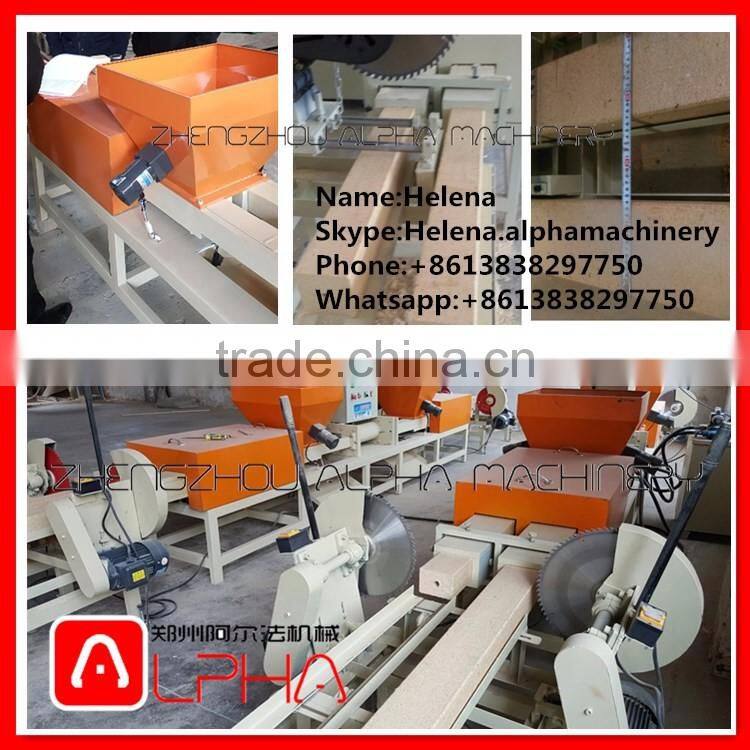 Four heads sawdust wood extruder machine /Hot press wood pallet block making machine