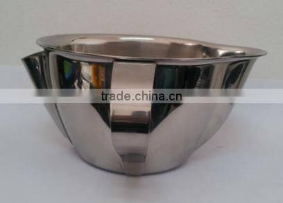 China manufacturer supply stainless steel sauce cup gravy boats with saucer stainless steel gravy boat