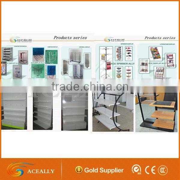 Countertop metal scarf display rack