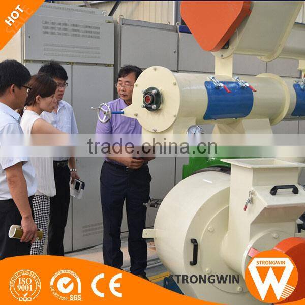 Hot sale Strongwin stainless steel 1t/h rabbit Ox sheep cattle feed pellet mill machine for sale