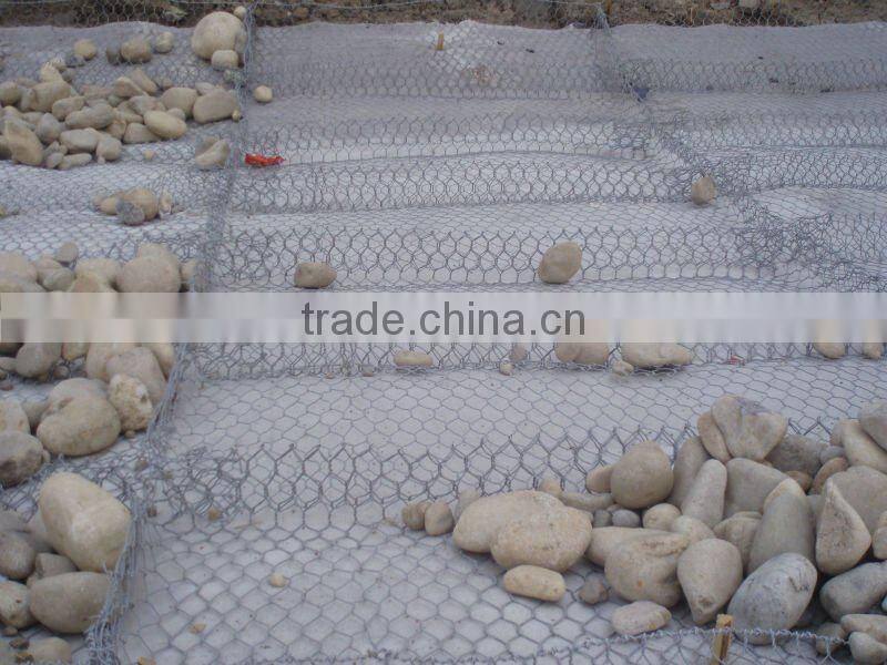 Plastic/PVE/PE Coated/Galvanized Hexagonal Gabion Mesh