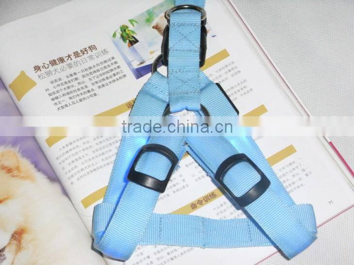 Pet collar making supplies nylon led dog harness