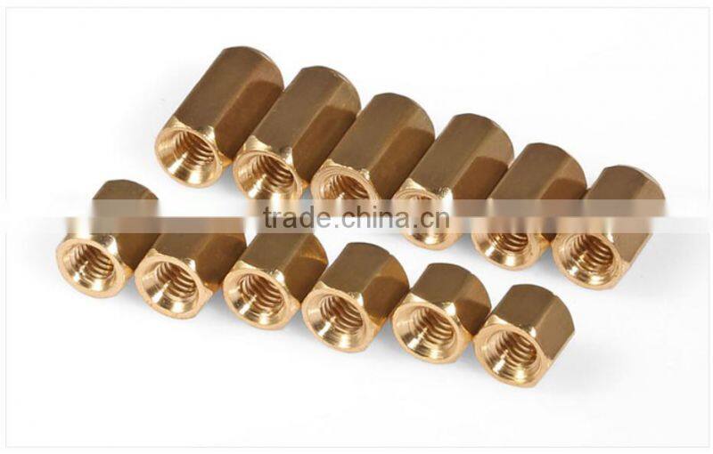 Brass Coupling Nut,M2 Brass Round Spacer Standoff