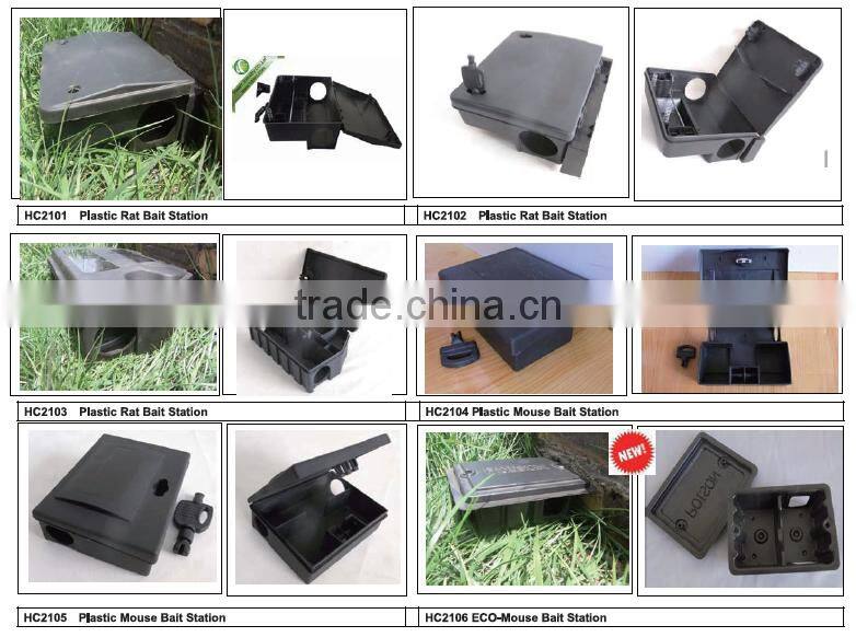 haierc manufacturer multi catch mouse trap plastic control box plastic mouse rat rodent bait station HC16228
