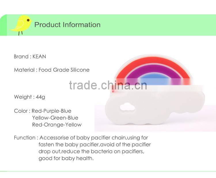 2017 latest design Color del arco Silicona Mordedor