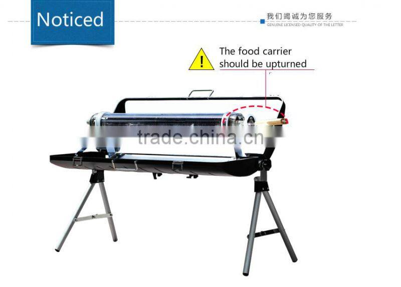 Portable solar barbecue stove outdoor household self driving folding grill fashion creative rack solar grill