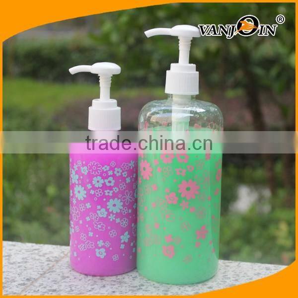 500ML HDPE White Round Clear Plastic Jar for Cosmetics Care Storage