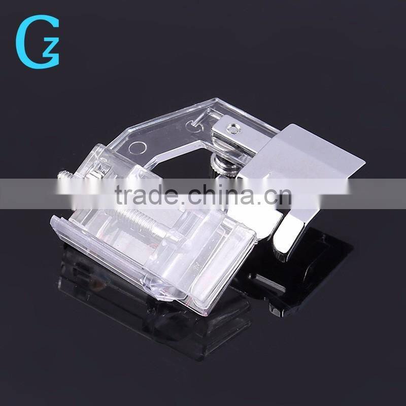 Portable Snap-on Bias Binder Tape Binding Sewing Machine Presser Foot Sewing Supplies for All Low Shank Snap-on Singer Brother B