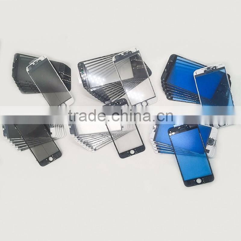 High quality LCD Cold Press Frame + Outer Glass Touch Screen Assembly For Iphone Repair Part,