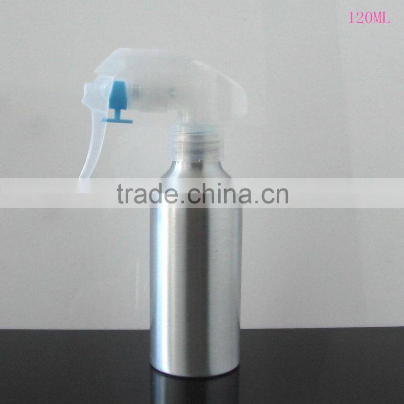 2017 Wholesale 30m -500ml empty aluminum bottle with mouse trigger sprayer aluminum trigger spray bottle for cosmetic packaging