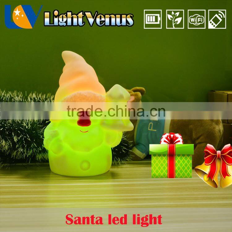 4.5 voltage led Christmas gift Santa night light for kids,children,baby