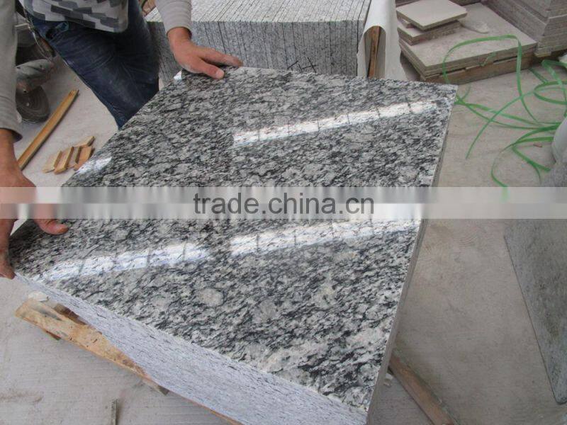 Chinese Spoondrift white Spray white granite