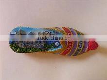 2015 slipper shape resin custom fridge magnets for home decor