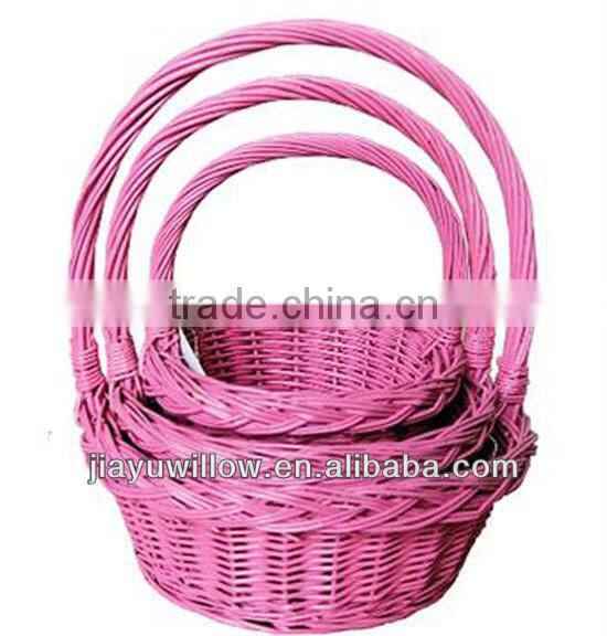 Wholesale multifunctional willow basket with handles