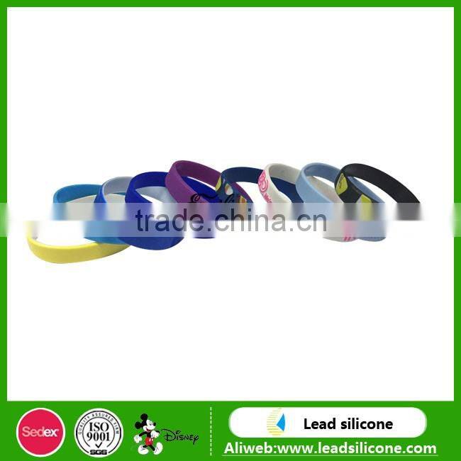 Cheap Customized logo personalised silicone bracelets
