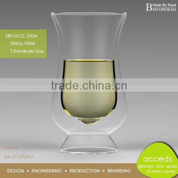 Handmade High Quality Borosilicate Ice Beer Glasses For Sale