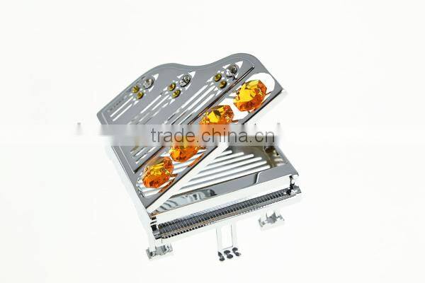 Gold Plated Decorative Crystal Piano for girlfriend's gifts