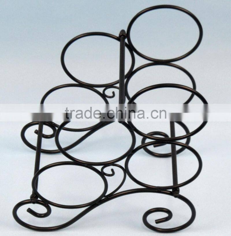 Set of 2 Scroll Bookend Wine Racks