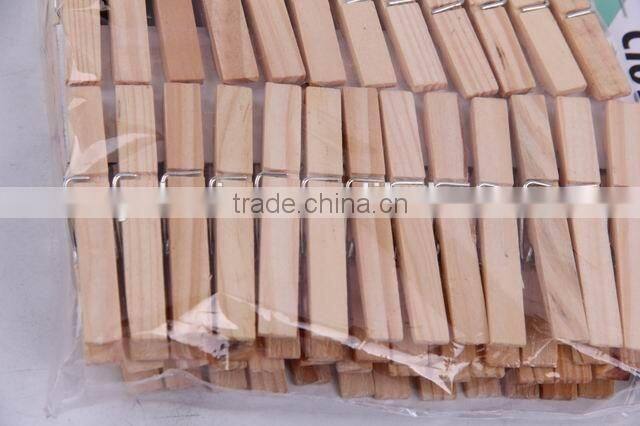 50pc wooden cloth clips rectangular clothespin