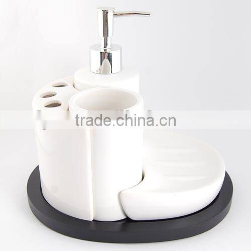 ceramic porcelain bath accessories set, bath set,,bathroom fitting,ceramic soap dispenser/toothbrush holder/tumbler/soap dish
