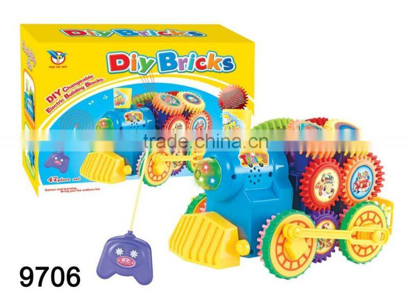 2015 hot sales building blocks toys blocks train building block toys for kids